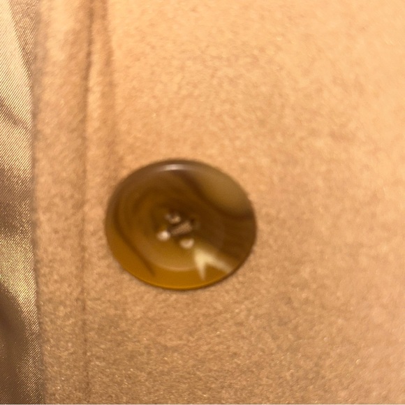 GAP Womens 2XL Camel Hair Wool Blend Long Coat Brown Preppy Classic Modern Y2K - Picture 5 of 12